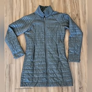 Womens Grey Patagonia Long Puffer Jacket